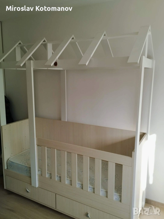 Детско легло Монтесори Къщичка, снимка 1