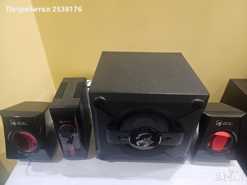 Колонки Genius 2.1 SW-G2.1 1250, 38W RMS, Черни, снимка 1