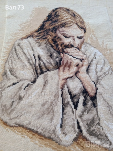 Гоблен,,Молещият се Исус", снимка 1