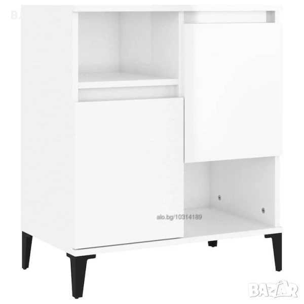 Сайдборд, бял гланц. 60/35/70. Инженерно дърво 16.6кг. Чисто нов, в кашон., снимка 1