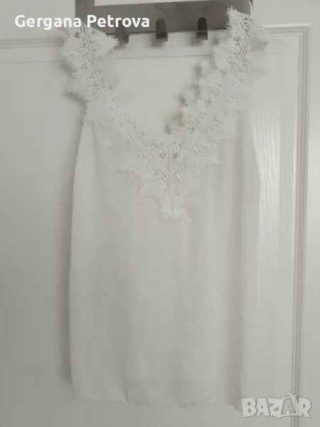 Ефирен италиански бял топ, снимка 1