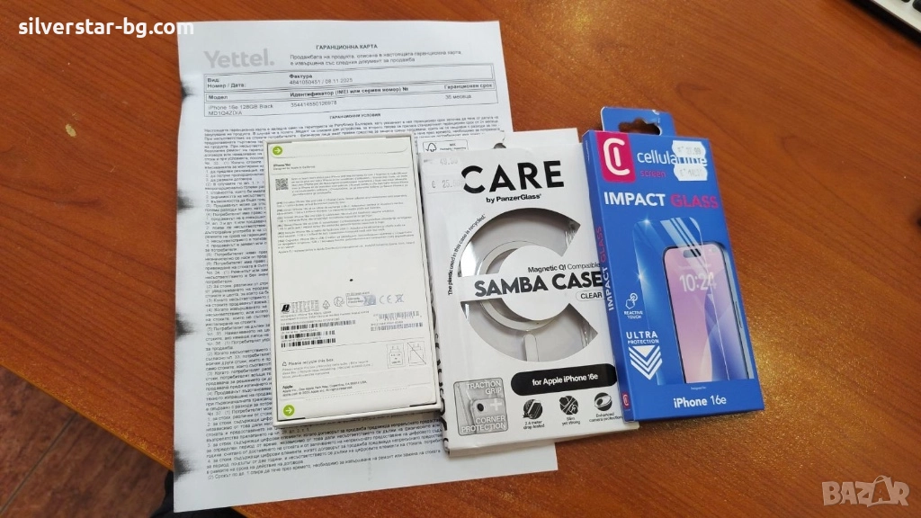 Нов телефон iphone 16 e 128 gb, снимка 1