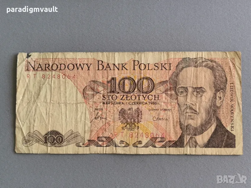 Банкнота - Полша - 100 злоти | 1986г., снимка 1