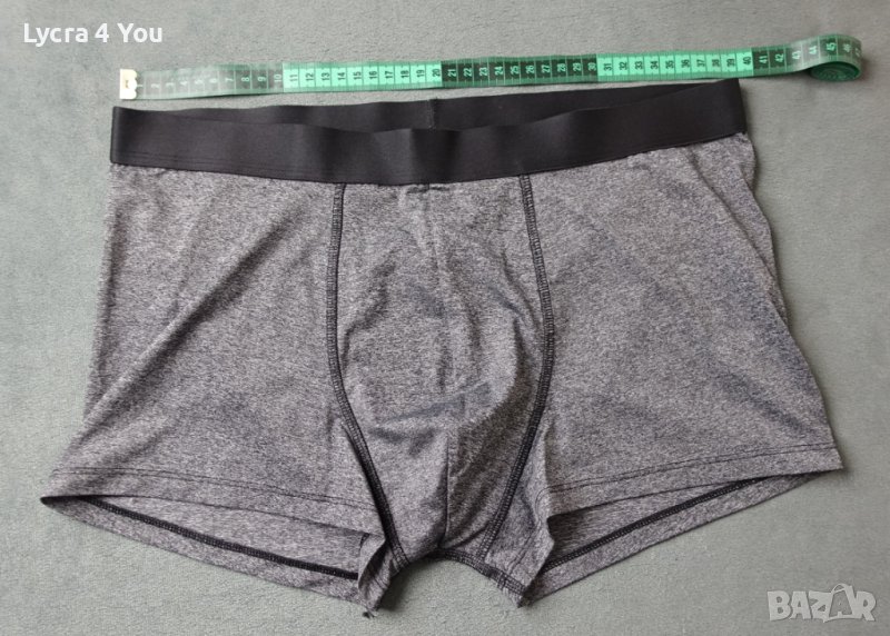 H&M XL сиви мъжки боксерки с черен ластичен колан, снимка 1