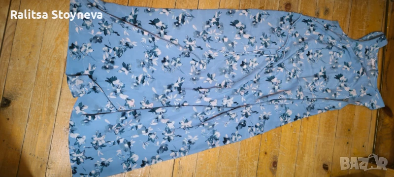 Рокля дълга ,лятна светло синя, снимка 1