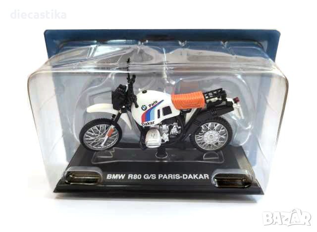 BMW R80 GS PARIS-DAKAR мащаб 1:24 Колекционерски Мотоциклет, снимка 1