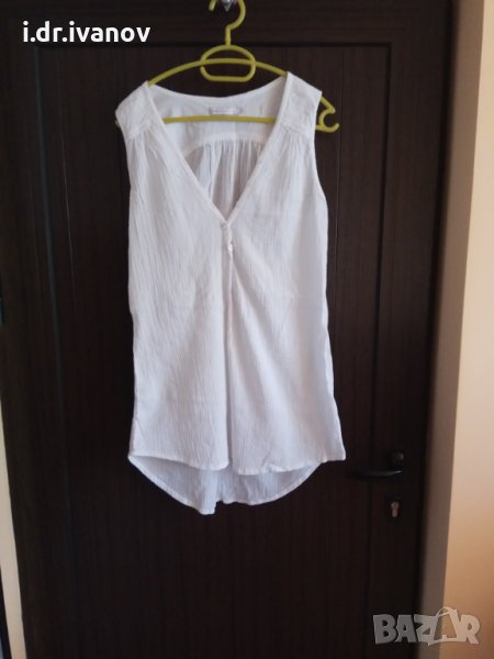 бяла дълга туника Only , снимка 1