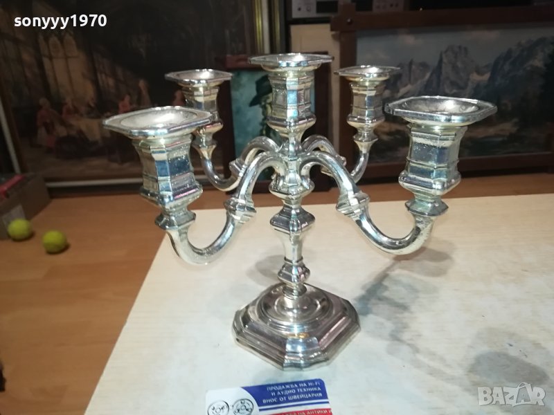 МАСИВЕН СВЕЩНИК ОТ ФРАНЦИЯ 0801241909, снимка 1