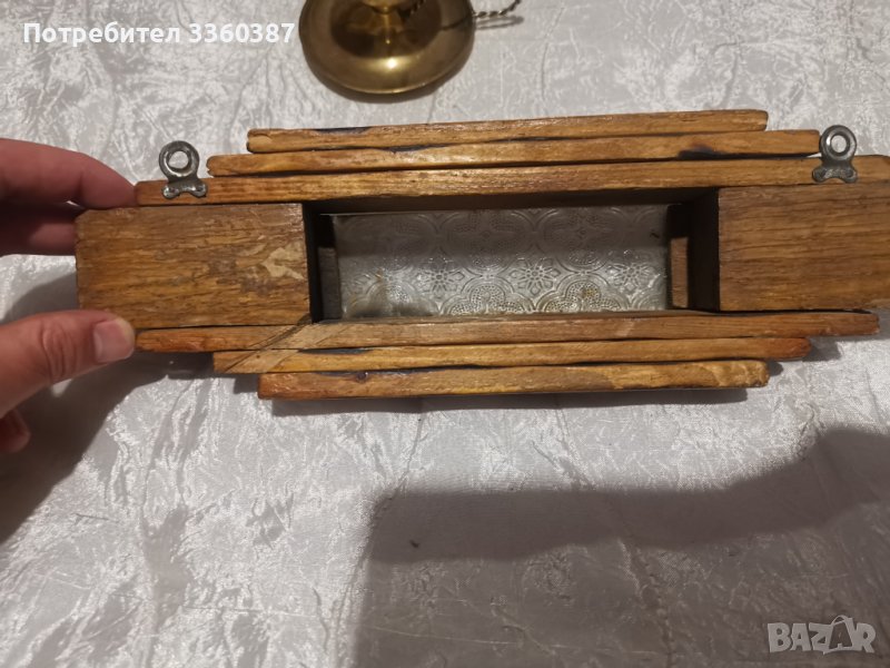 Много стар дървен лампион, снимка 1