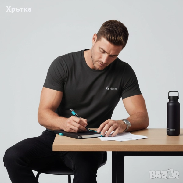 Mercedes-AMG F1 A5 Notebook & Pen - Оригинален бележник + химикал, снимка 1