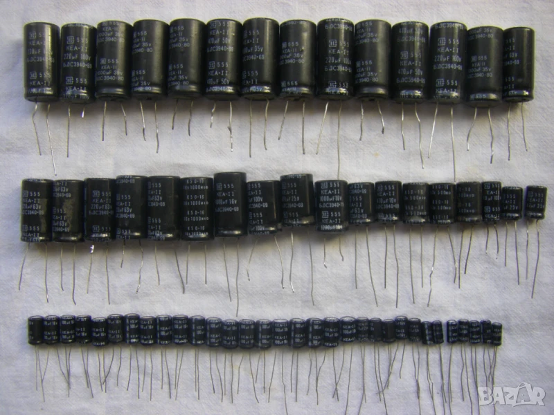 Нови  електролитни кондензатори - 64 броя, снимка 1