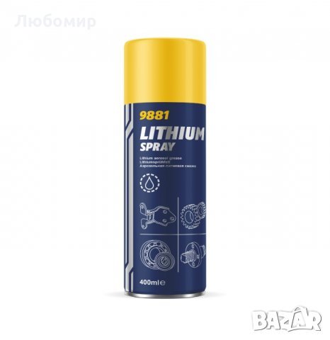 Спрей Литиева Грес MANNOL Lithium Spray, 400мл. , снимка 1