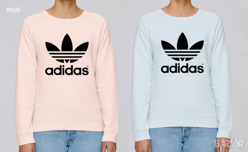 Високо качество ! Плътна Дамска блуза Adidas принт, снимка 1