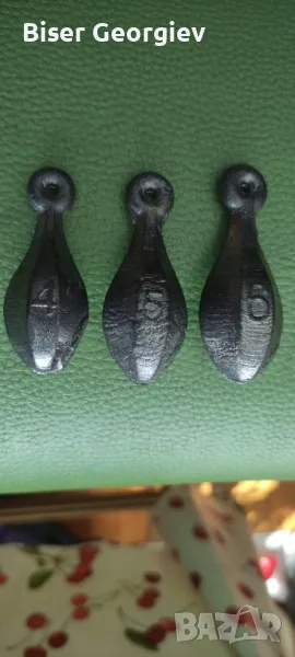 олово за риболов различни тежина виждат се на снимките цена е за брой , снимка 1