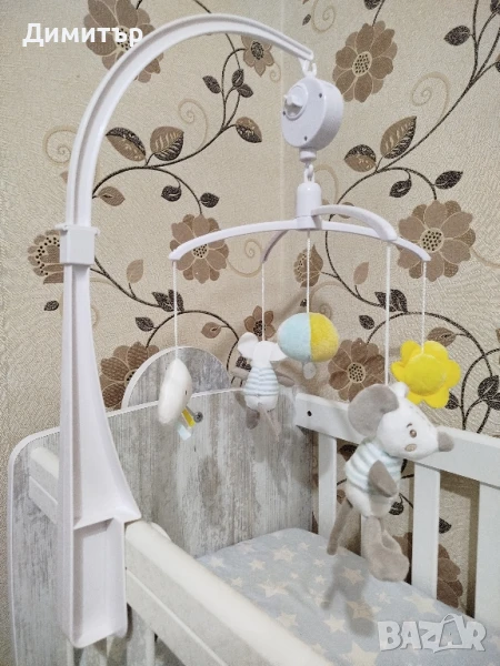 Музикална въртележка за бебешко легло, снимка 1