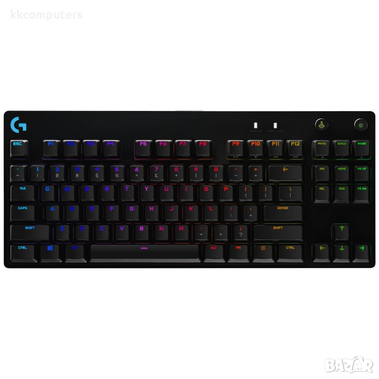 Logitech G Pro TKL Професионална Геймърска Клавиатура- GX Clicky Mechanical Switches, RGB Lightsync,, снимка 1