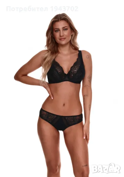 Дантелени бикини в черен цвят 149, снимка 1