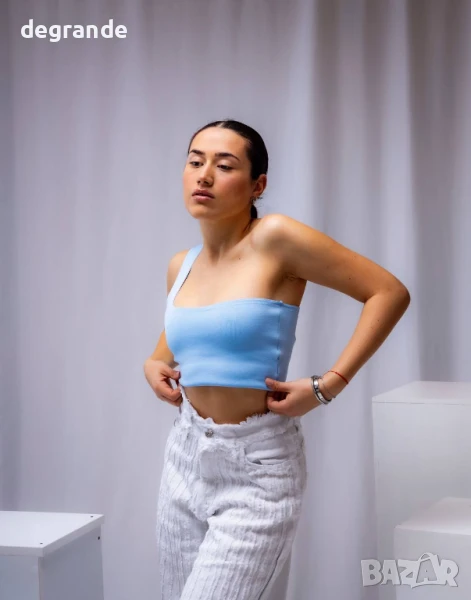 Дамски Топ цвят син, снимка 1