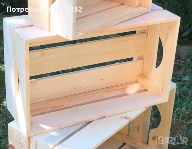 Средни декоративни дървени щайги ръчна изработка различни модели, снимка 4 - Оборудване за магазин - 48937248