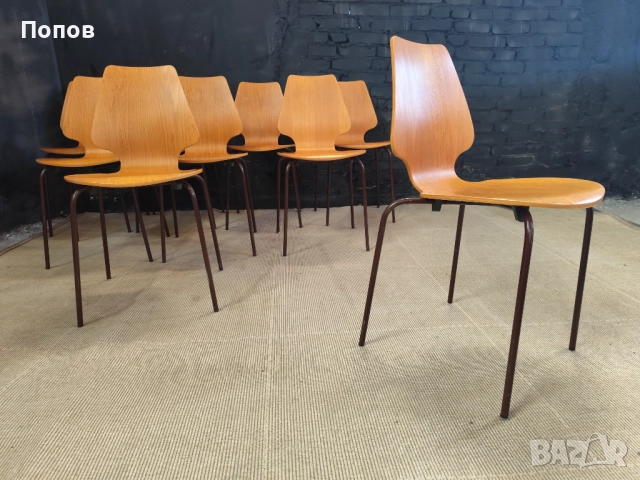 Винтидж датски стол, снимка 7 - Столове - 52268169