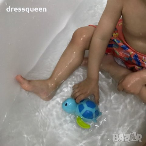 3271 Плуваща костенурка за баня, детска играчка за баня, с навиване , снимка 3 - За банята - 34914136