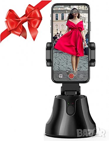 Стойка за телефон (360 градуса) автоматично следене на лица и предмети при разговор, снимка 6 - Калъфи, кейсове - 33026534