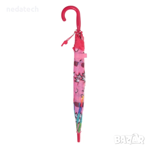 Детски чадър TIEDYE NEVER STOP, Розов, 67см., снимка 2 - Чадъри - 51769652