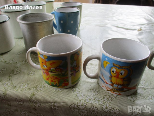 Чаши и сервизи стъклени, порцеланови и пластмасови разнообразни, и метални канчета, снимка 16 - Чаши - 31542829