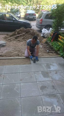 Редене на тротоарни плочки бордюри павета , снимка 13 - Други ремонти - 33563404