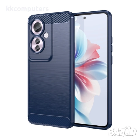OPPO Reno11 F 5G Удароустойчив Carbon Fiber Калъф и Протектор, снимка 3 - Калъфи, кейсове - 52976897