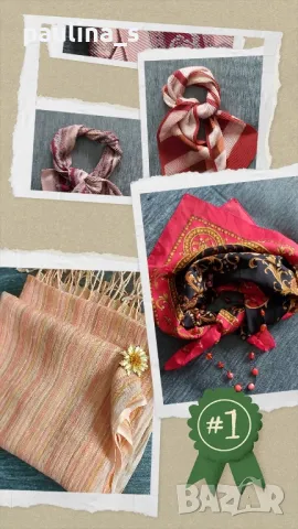 Винтидж / Шалове / Шал солей, фишу / Шал в червен ройал принт / гердан от мурано стъкло 