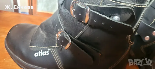 кожени ботуши за мотор, снимка 2 - Дамски ботуши - 49461693