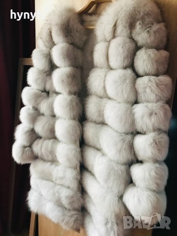 Палто от естествен косъм и естествен велур, снимка 1