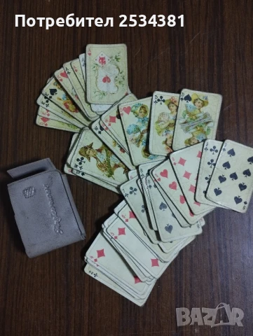 Стари мини карти за игра, снимка 4 - Други ценни предмети - 51076062