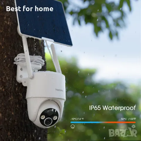 Охранителна камера със слънчеви батерии Topcony , снимка 2 - Други - 50056549