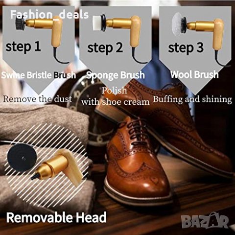 Нова 75W електрическа машина за полиране почистване лъскане на обувки, снимка 4 - Други стоки за дома - 34919033