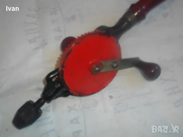 WEST GERMANY 310мм/ф10мм СТАРО КАЧЕСТВО МАСИВНА РЪЧНА ДРЕЛКА БОРМАШИНА МАТКАП ФРГ ЗАПАДНА ГЕРМАНИЯ , снимка 2 - Бормашини - 48319168