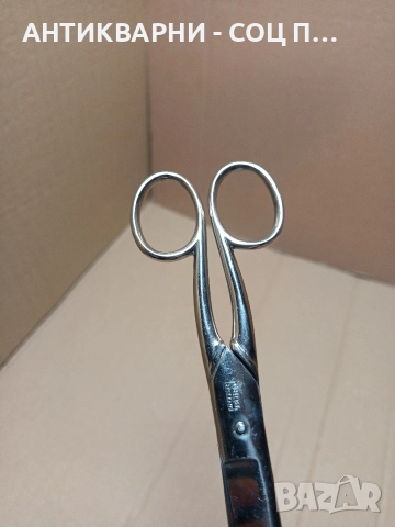 Стара Немска Кожарска Ножица STAHL GESCHMIEDET. , снимка 12 - Антикварни и старинни предмети - 52794857