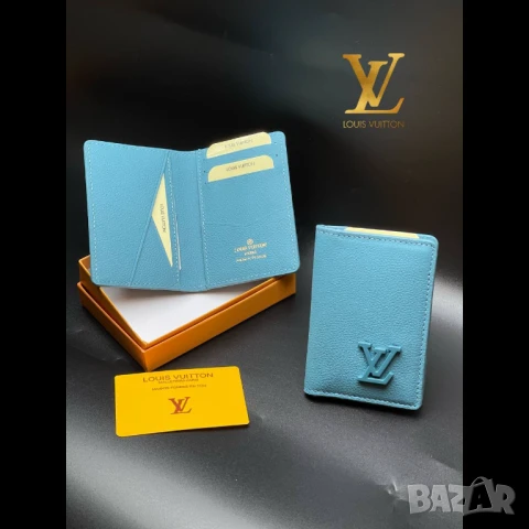 визитници от естествена кожа louis vuitton, снимка 14 - Портфейли, портмонета - 51410830