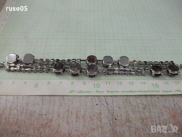 Верижка за ръка с червени камъни имитационна бижутерия, снимка 7 - Други - 32668744