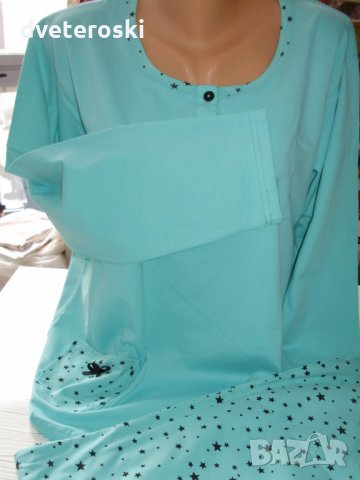 Дамска пижама с дълъг ръкав размер М, снимка 2 - Пижами - 12657776