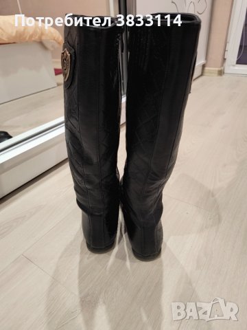 Дамски черни ботуши , снимка 3 - Дамски ботуши - 43660908