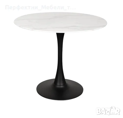 Голяма маса за заведение,офис или дома-диам.90см./100см кръгла, снимка 4 - Работни маси и бюра - 48246853