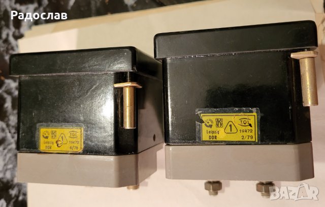 Комплект немски панелени микроамперметър и волтметър, снимка 3 - Друга електроника - 37682770