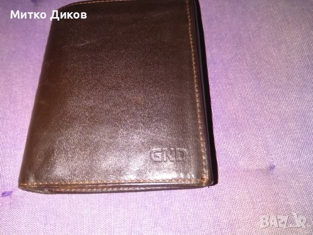 Портфейл марков на GNB естествена кожа 115х95мм нов, снимка 2 - Портфейли, портмонета - 39810967
