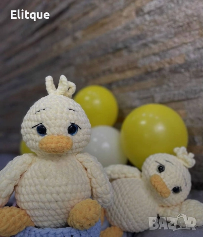 ръчно плетени патенца , снимка 2 - Декорация за дома - 52942185