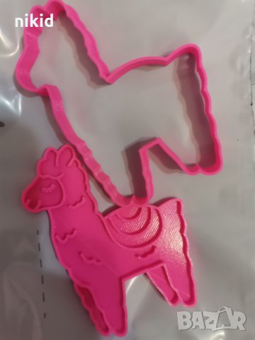 Камила Лама пластмасов резец форма фондан тесто бисквитки, снимка 2 - Форми - 27264443