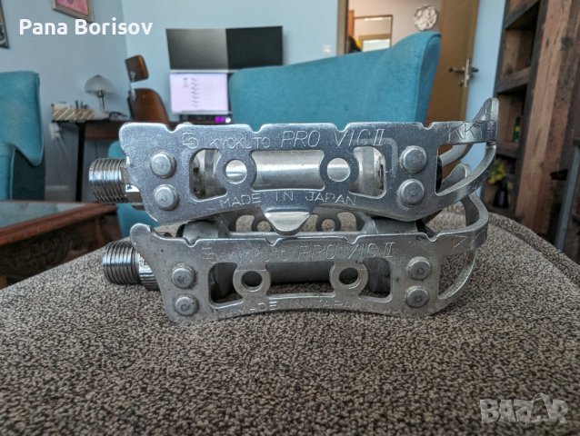 Ретро Шосейни Японски Педали Kyokuto Pro Vci II, снимка 3 - Части за велосипеди - 43801369