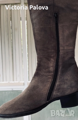 TRUMAN’S високи чизми от естествен велур, снимка 8 - Дамски ботуши - 51767160