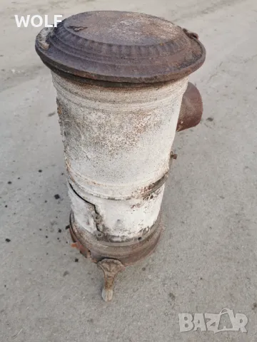 Антикварна чугунена печка с орнаменти, снимка 5 - Антикварни и старинни предмети - 48721039